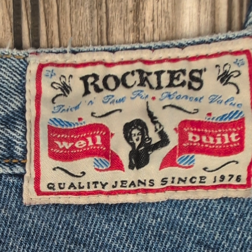 Vintage Rockies High Waisted Western Straight Leg Jeans - Size 19R​ - Picture 3 of 11
